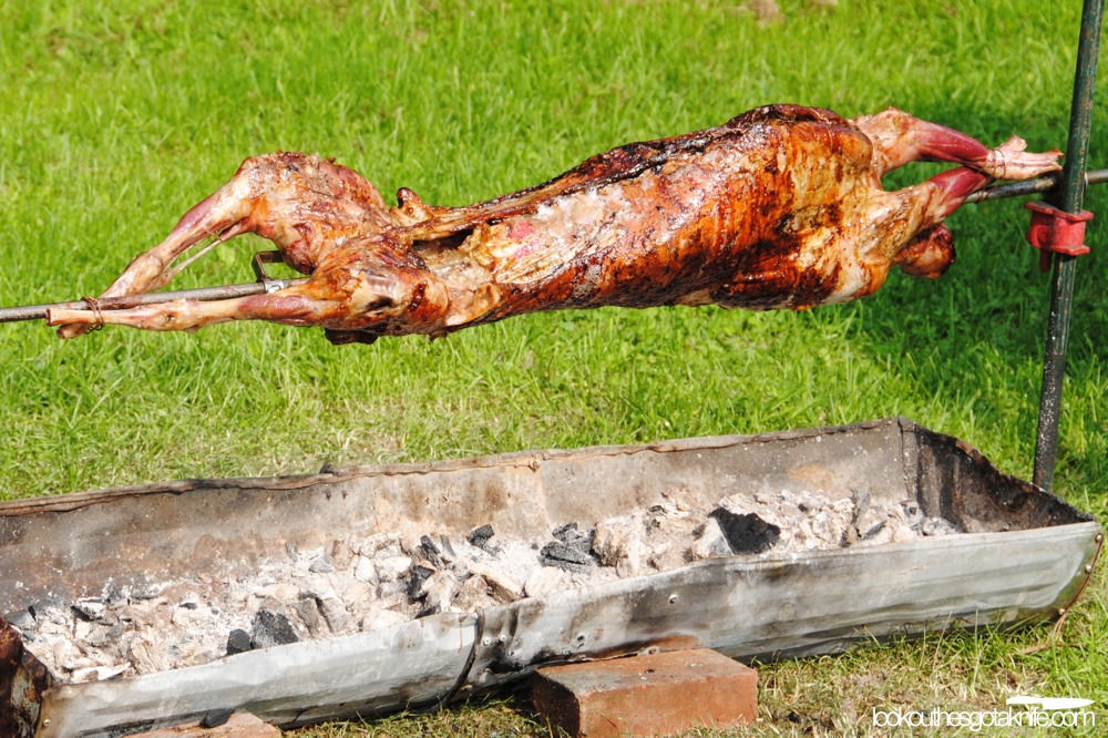 Lamb over a Rotisserie